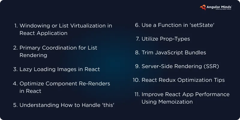 11 Proven Ways to Improve & Boost React Performance Optimization Techniques