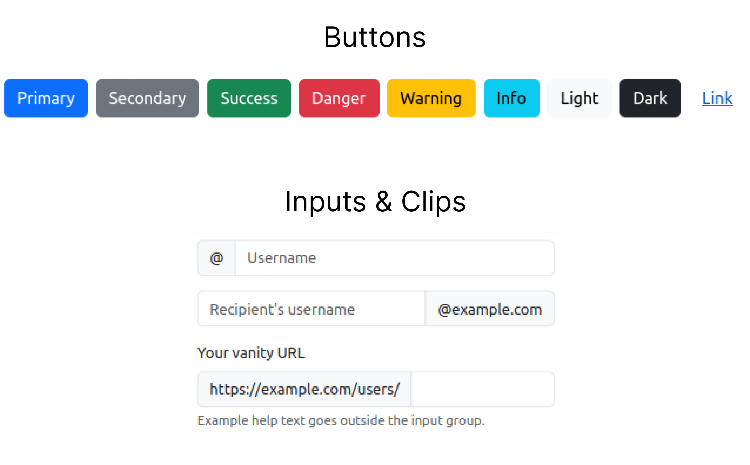 Bootstraps Components