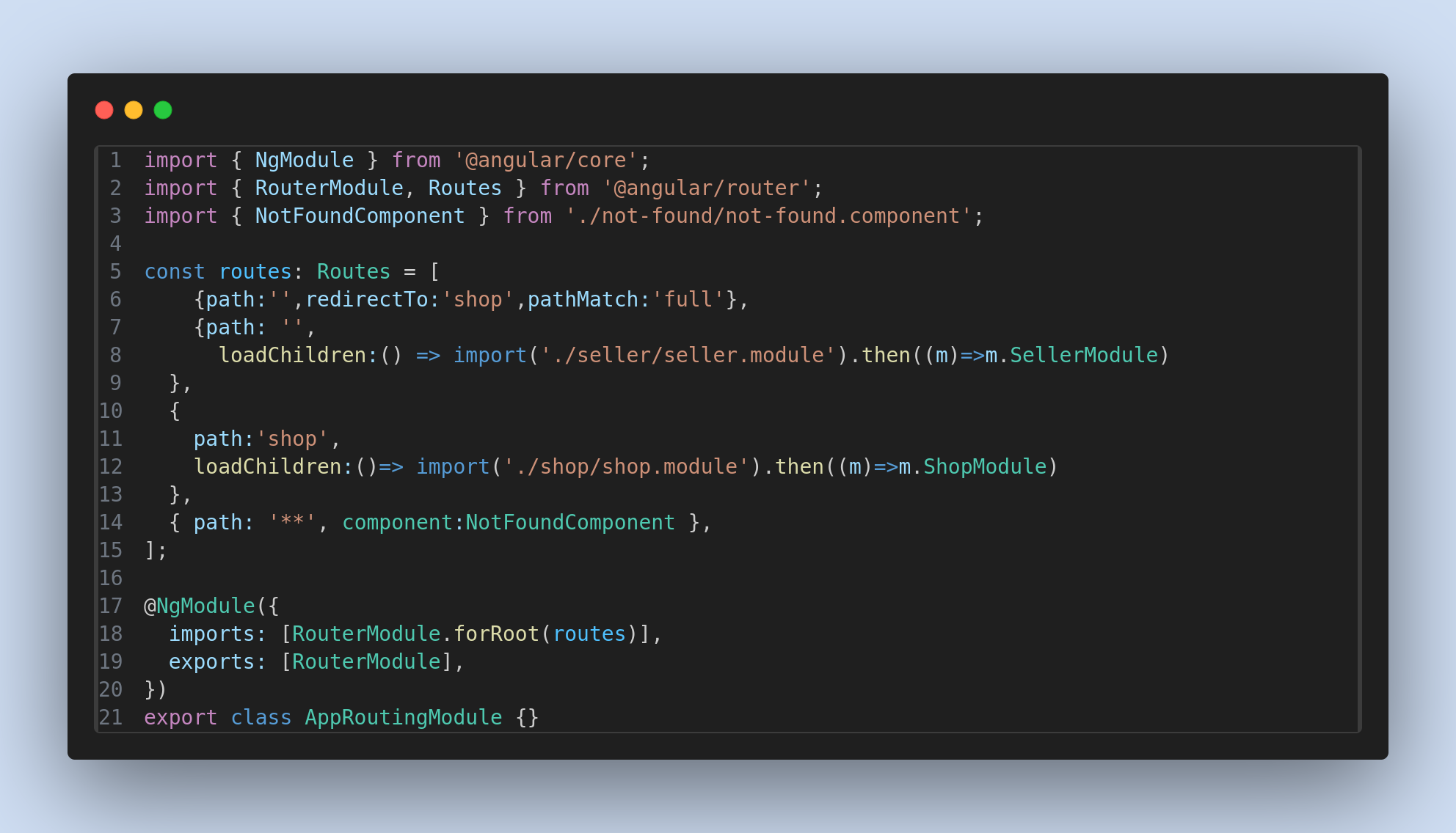 lazy loaded two modules