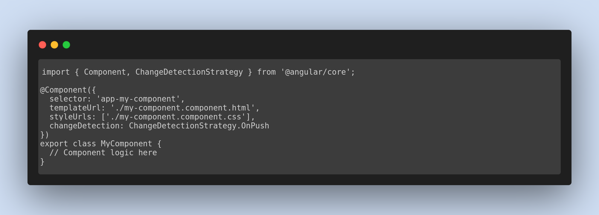 Onpush change detection strategy 