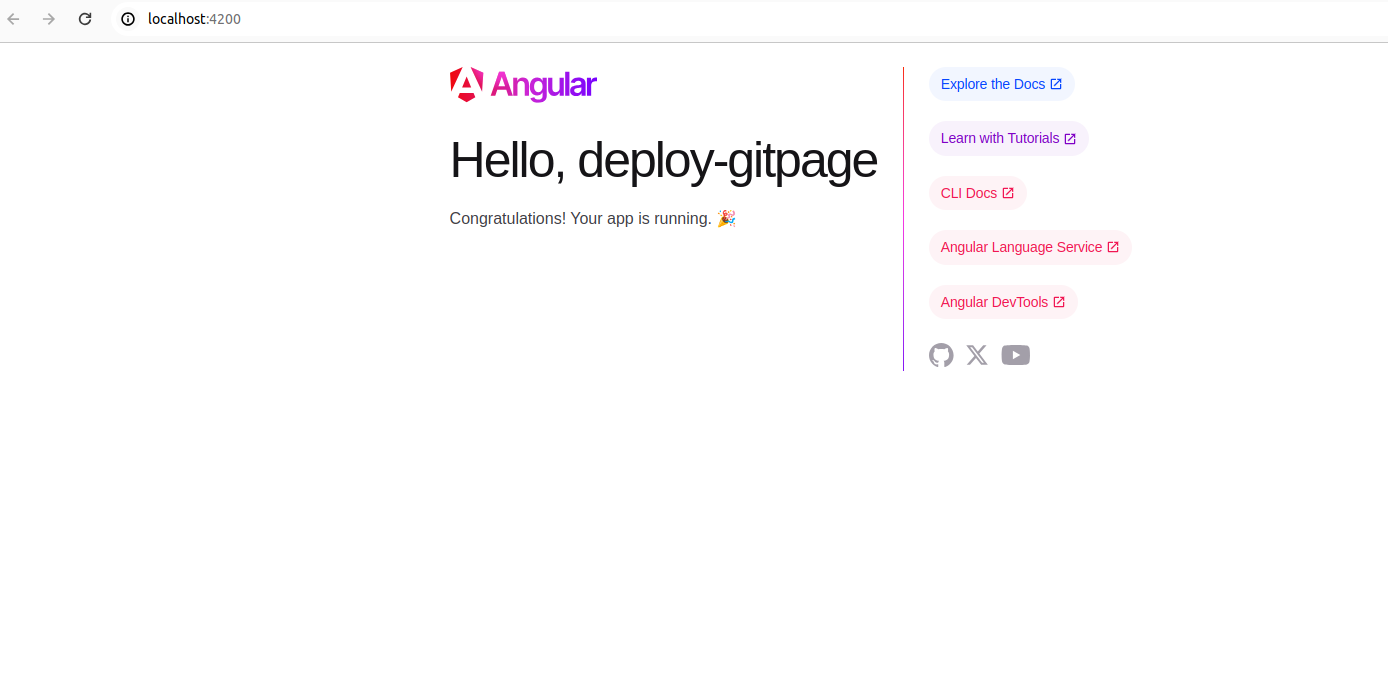 hello deploy git page