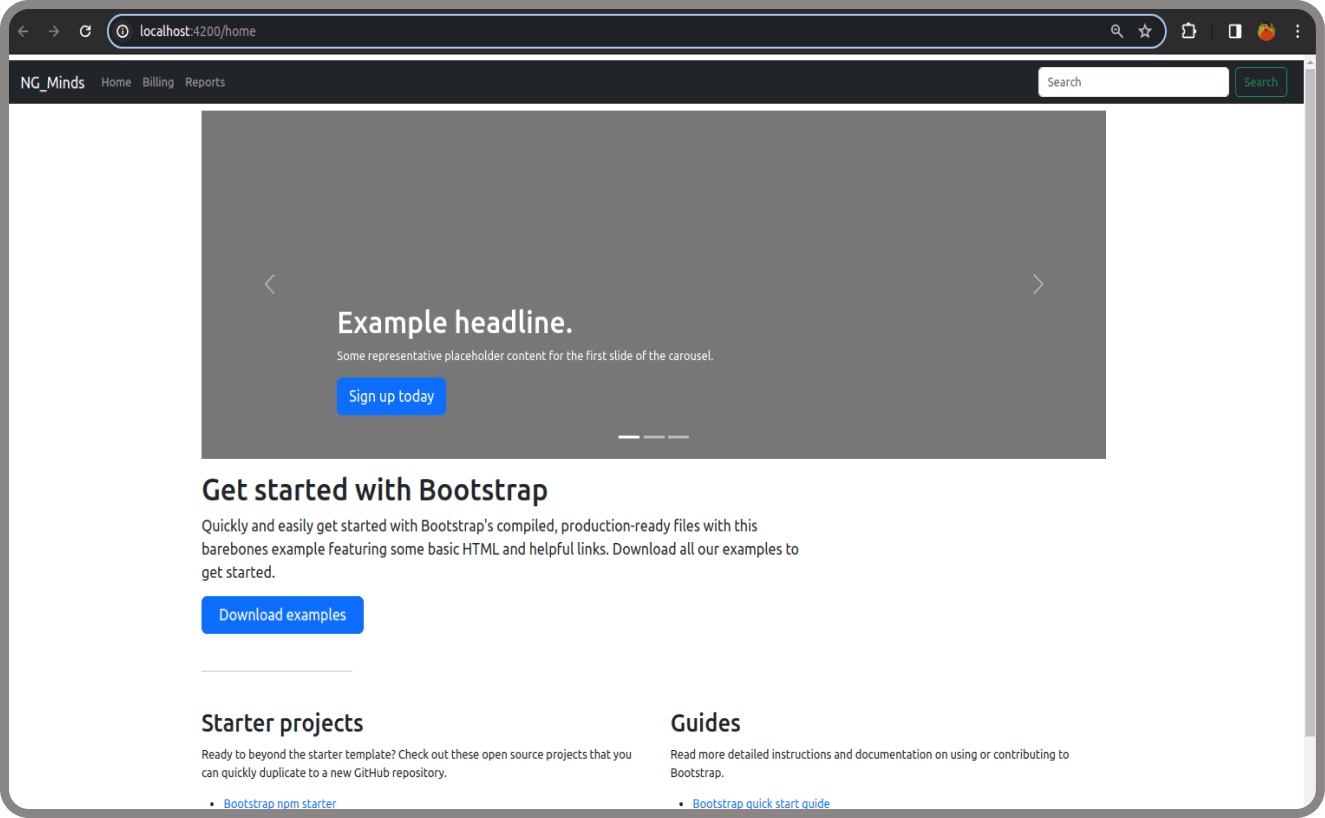 homepage application