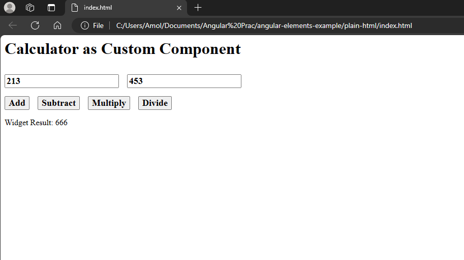 calculator as custom component 