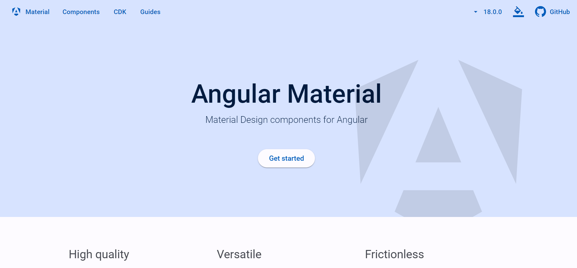material theme looks