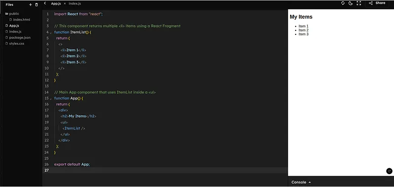 Rendering Lists More Efficiently