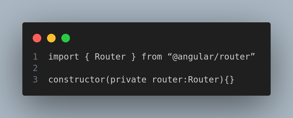 router angular