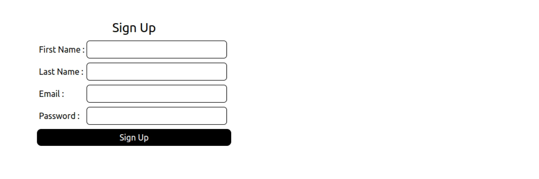 Sign Up Form