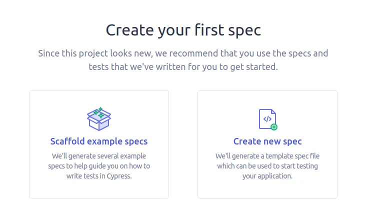 Specifications page