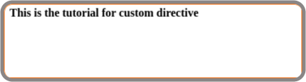custom directive
