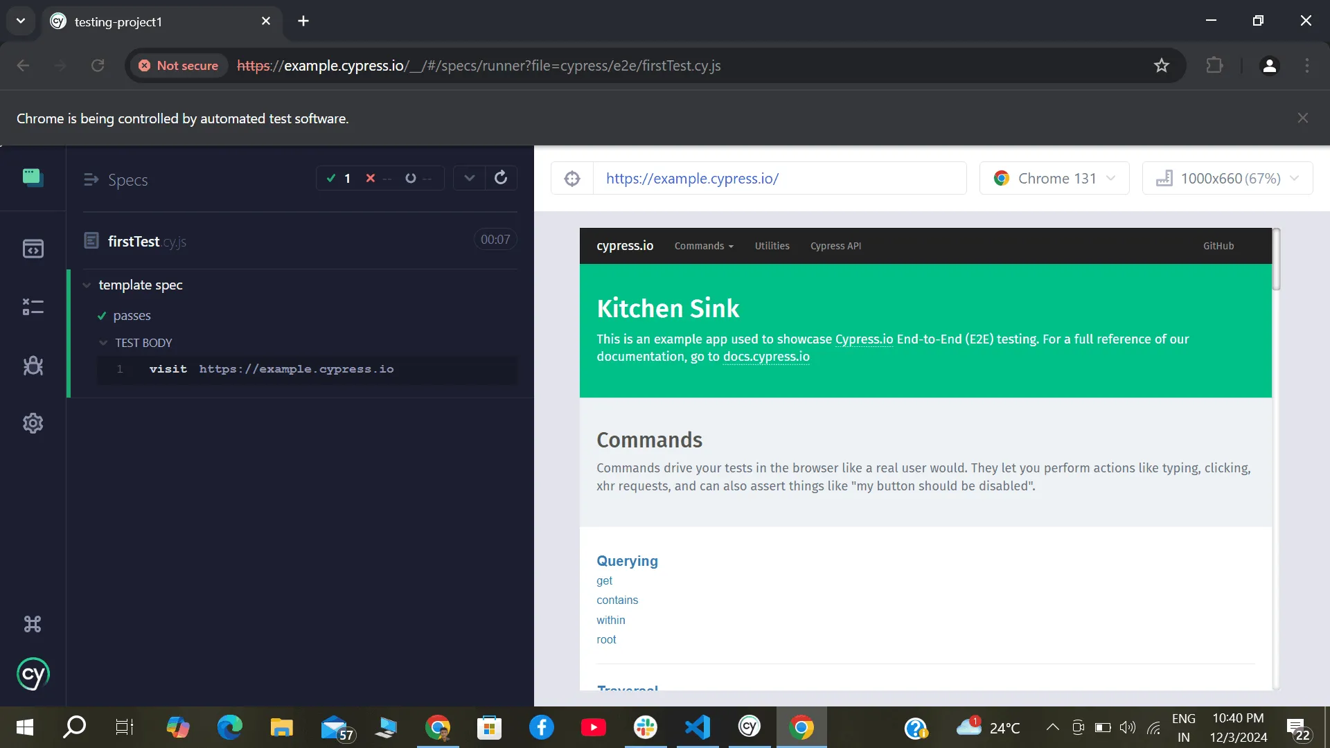 writing your own tests
