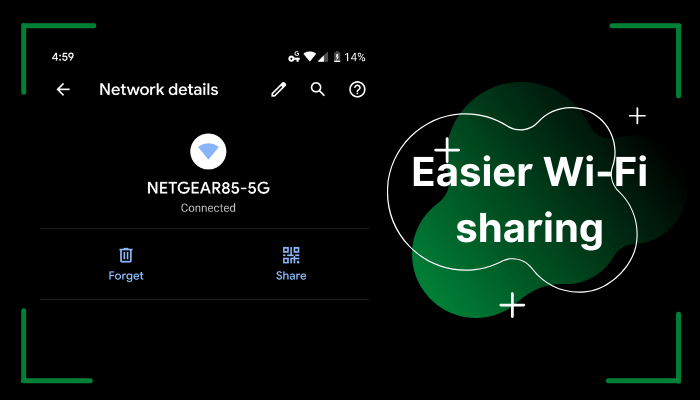 Android 12 Wifi sharing made easy