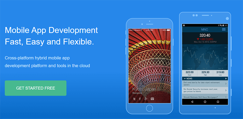 Mobile app framework - monaca
